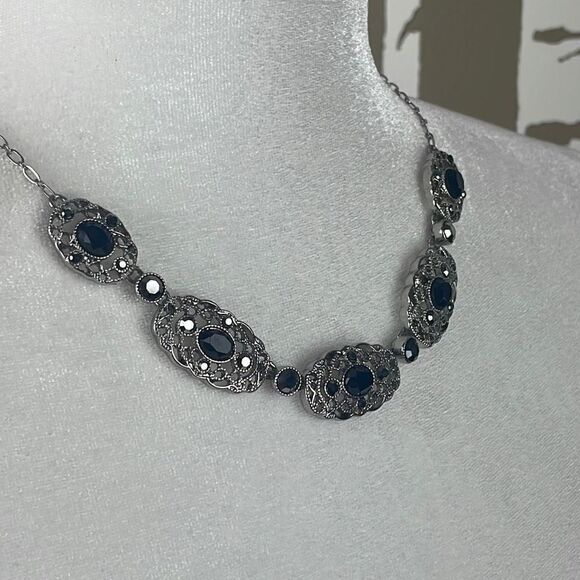 Liz Claiborne 2 Piece Romantic Sparkly Necklaces - Picture 7 of 9